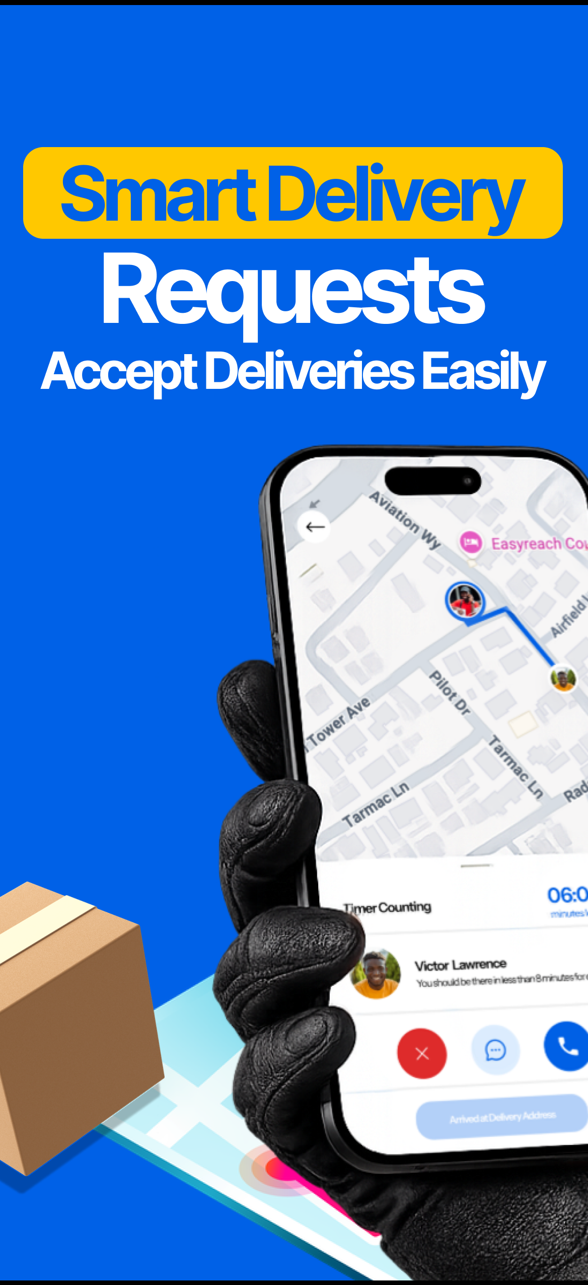 Accept smart delivery requests